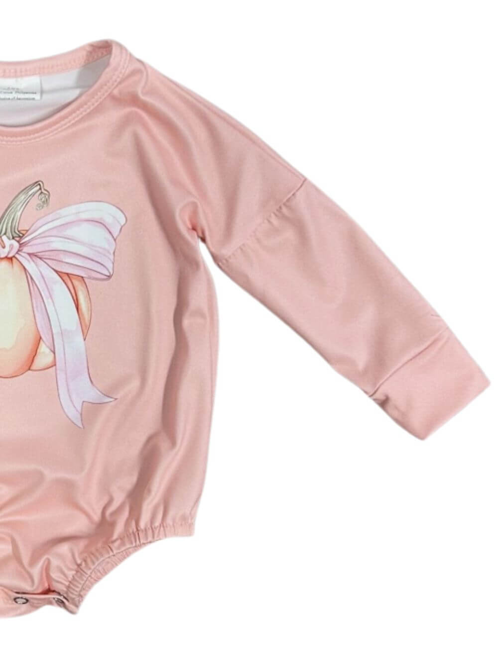 Sweet Bow Pumpkin Girls Baby Bubble Romper - Sydney So Sweet