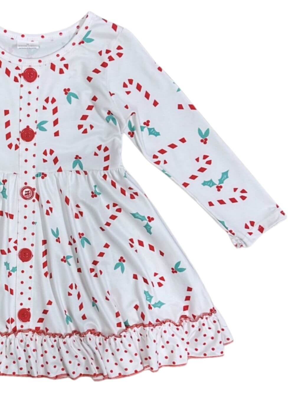 Sweet Candy Cane Lane Girls Christmas Dress - Sydney So Sweet