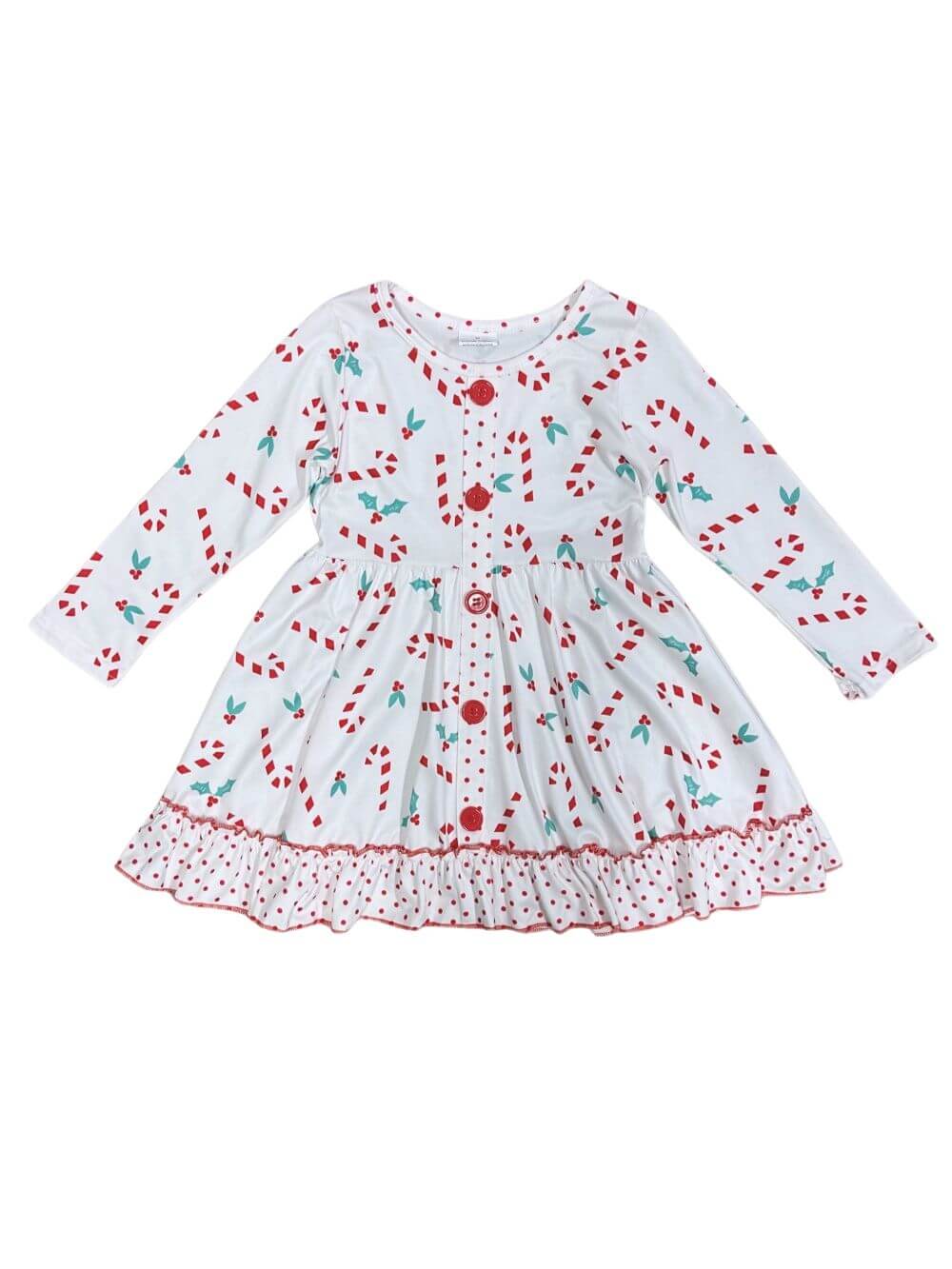 Sweet Candy Cane Lane Girls Christmas Dress - Sydney So Sweet