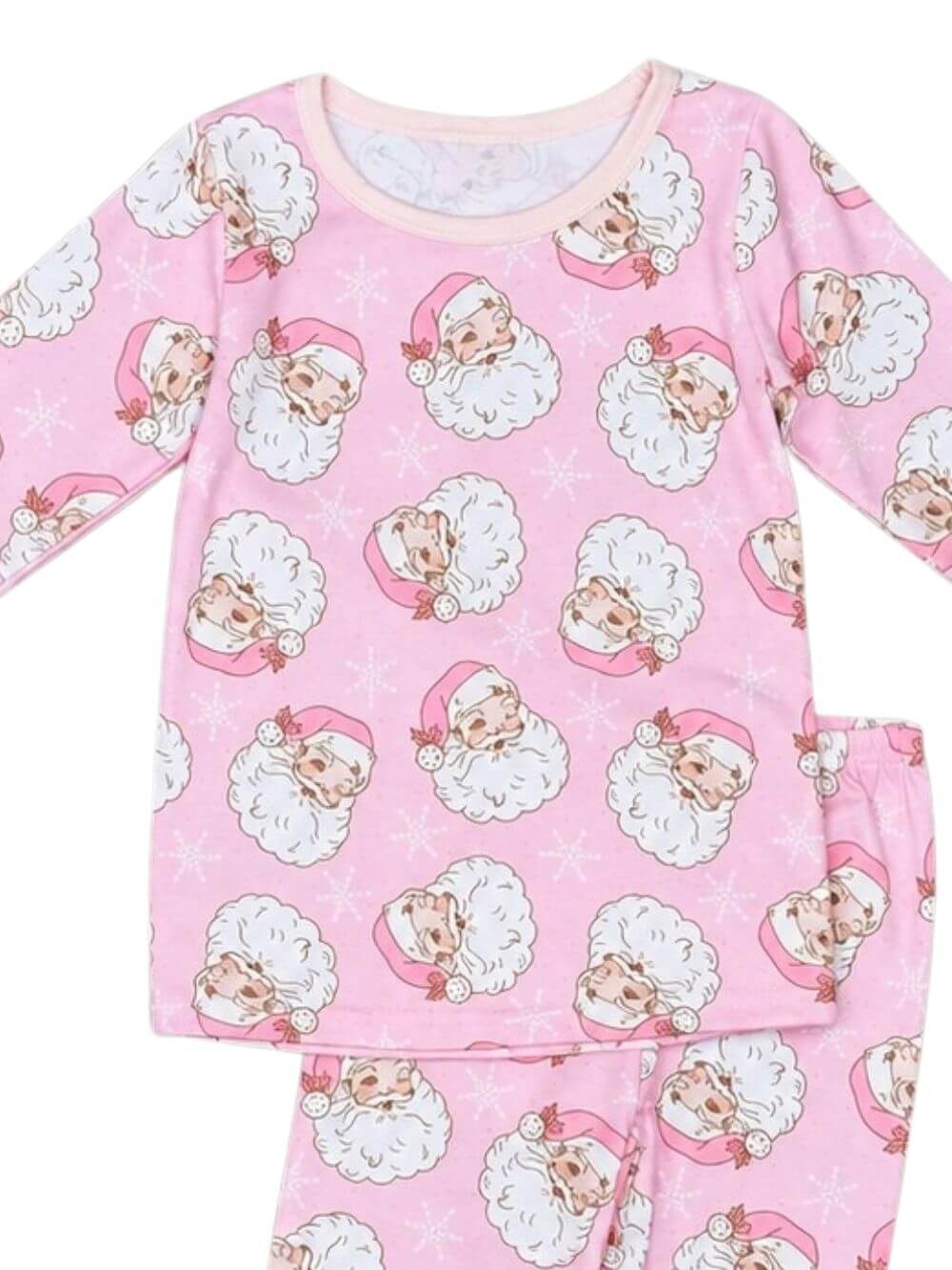 Sweet Pink Santa Girls Christmas Lounge Set