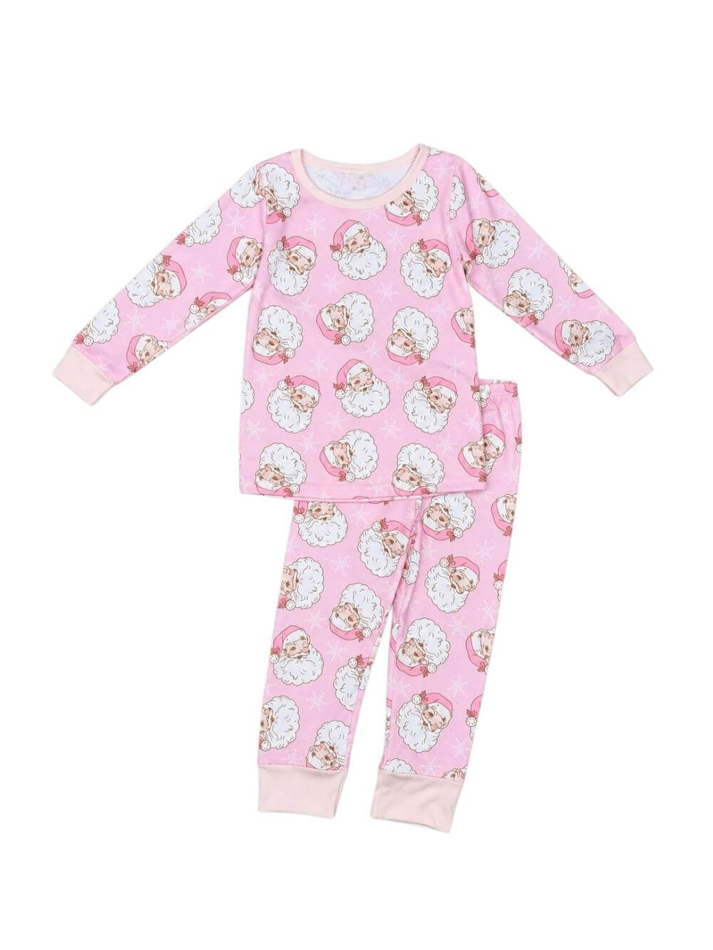 Sweet Pink Santa Girls Christmas Lounge Set