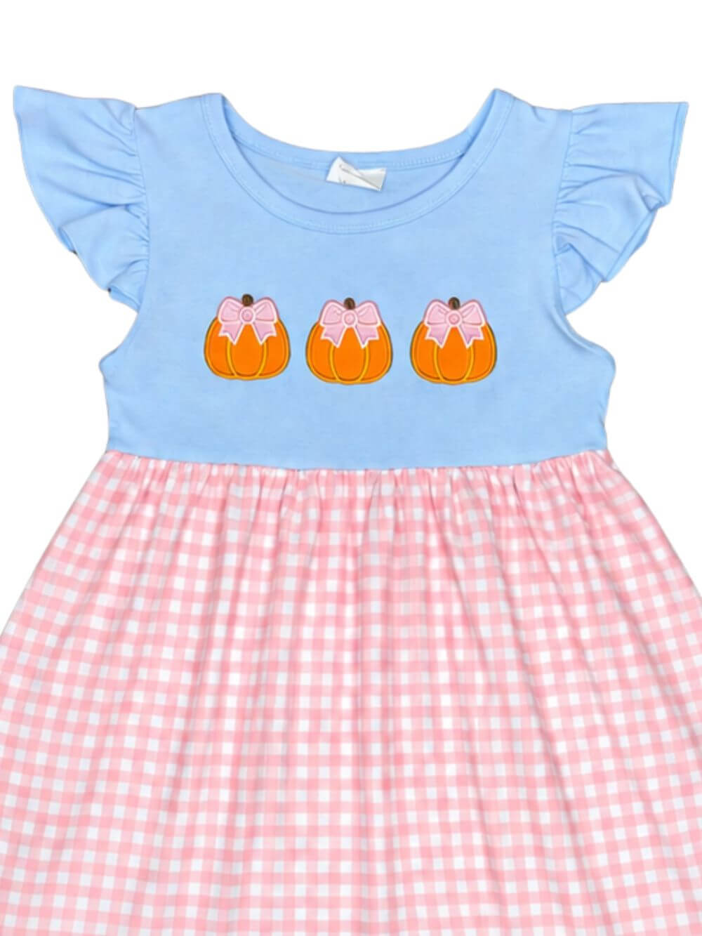 Sweet Pumpkin Coquette Bow Girls Dress