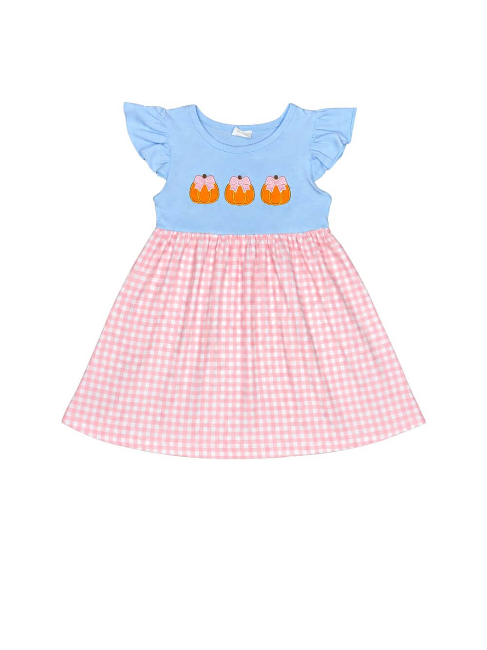 Sweet Pumpkin Coquette Bow Girls Dress