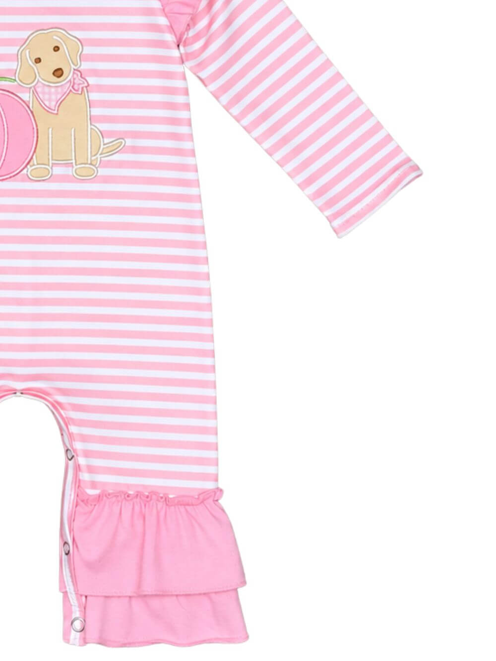 Sweet Pumpkin Pink Stripe Baby Romper