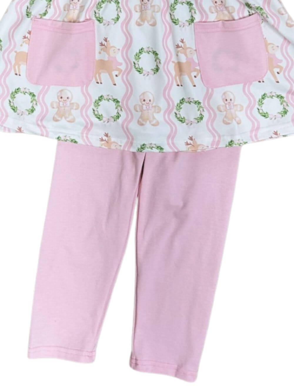 Sweet Reindeer & Wreaths Girls Holiday Set - Sydney So Sweet