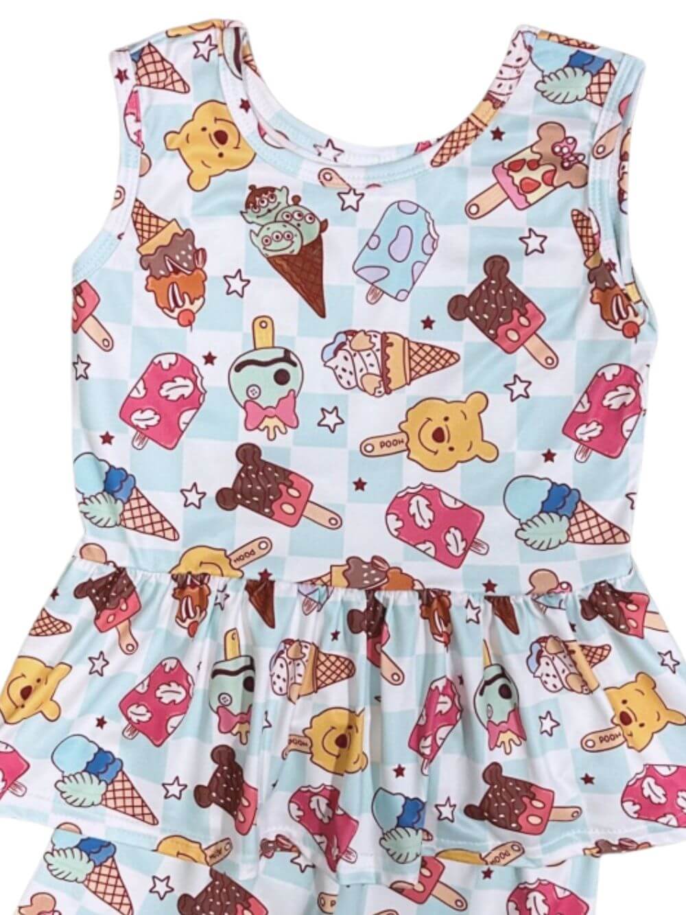 Sweet Scoops & Honey Bears Girls Shorts Outfit