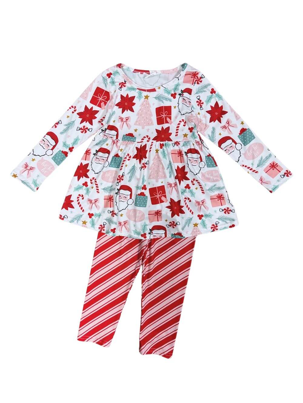 Sweets and Stripes Girls Holiday Things Christmas Outfit - Sydney So Sweet