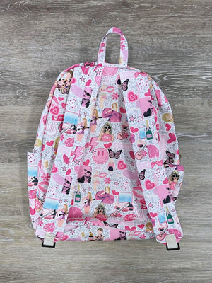 Swiftie Pink Girls Full Size School Backpack - Sydney So Sweet