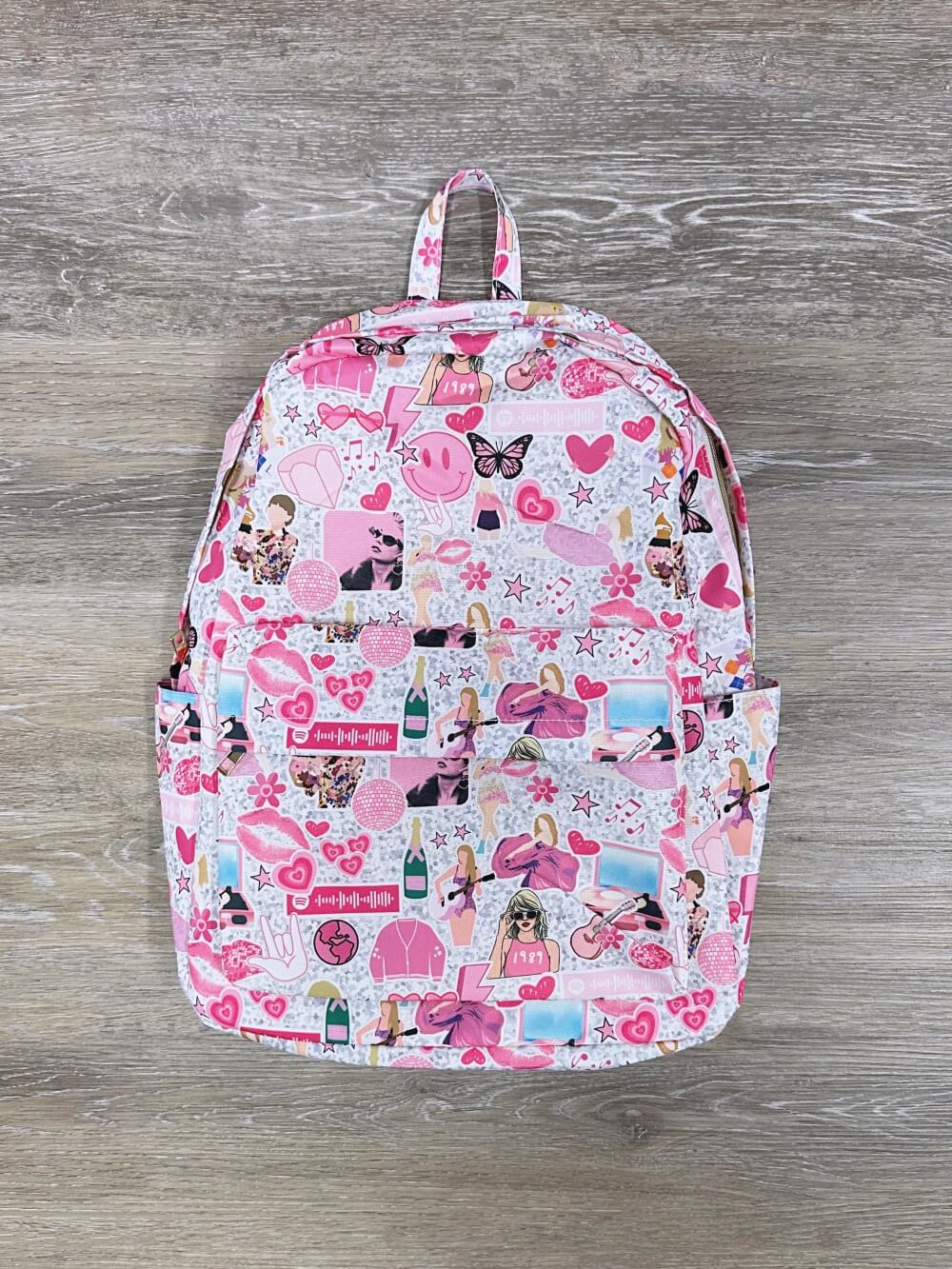 Swiftie Pink Girls Full Size School Backpack - Sydney So Sweet