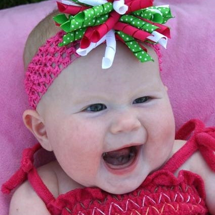 how it all started - Sydney So Sweet in a bright pink korker headband bow