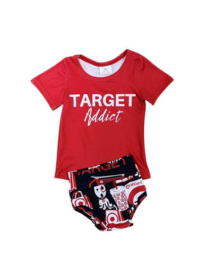 Target Addict Baby Top & Bummies Outfit - Sydney So Sweet