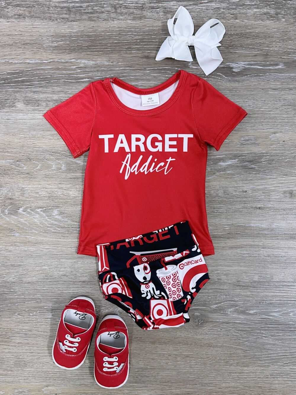 Target Addict Baby Top & Bummies Outfit - Sydney So Sweet