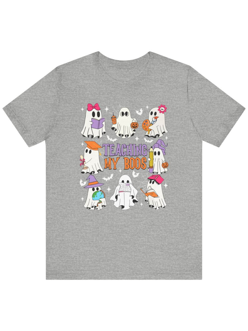 Teaching My Boos Halloween Tee Bella + Canvas Teacher Shirt T-Shirt - Sydney So Sweet