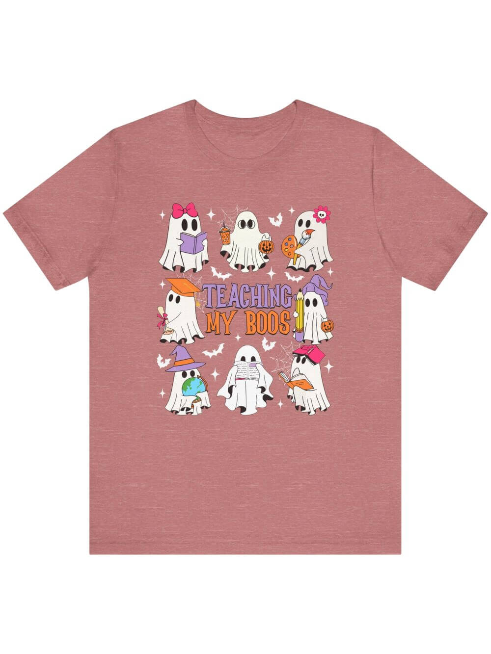 Teaching My Boos Halloween Tee Bella + Canvas Teacher Shirt T-Shirt - Sydney So Sweet