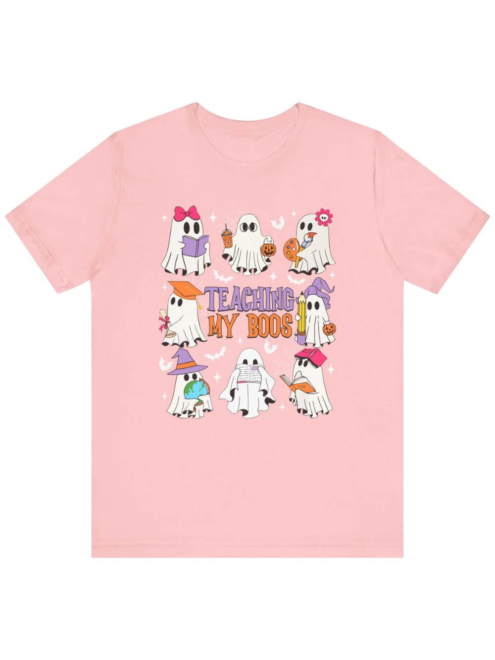 Teaching My Boos Halloween Tee Bella + Canvas Teacher Shirt T-Shirt - Sydney So Sweet