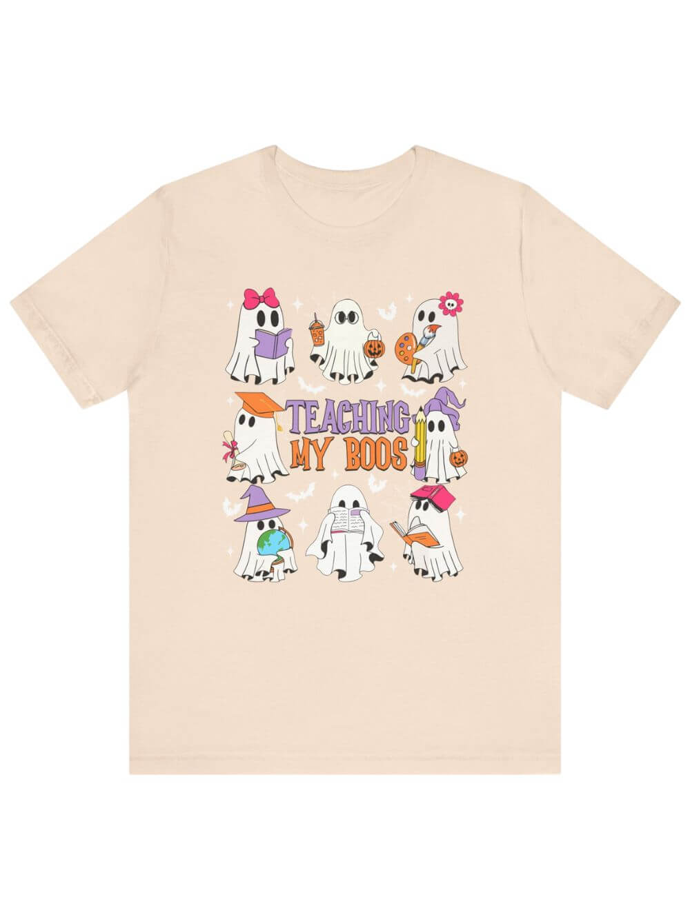 Teaching My Boos Halloween Tee Bella + Canvas Teacher Shirt T-Shirt - Sydney So Sweet