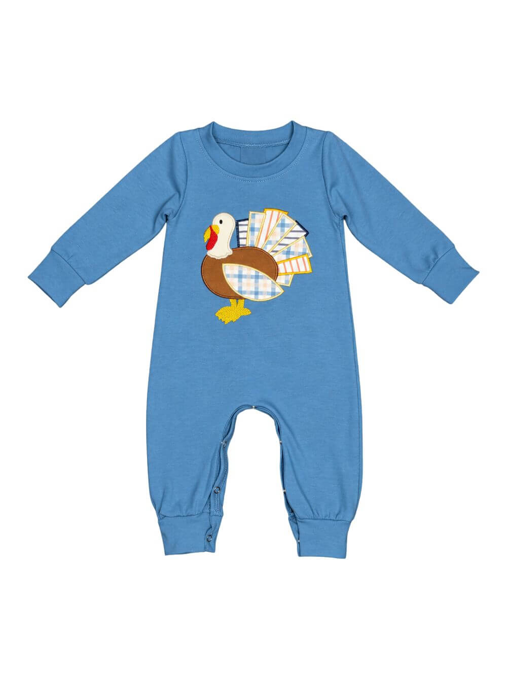 Thankful Little Turkey Thanksgiving Baby Romper