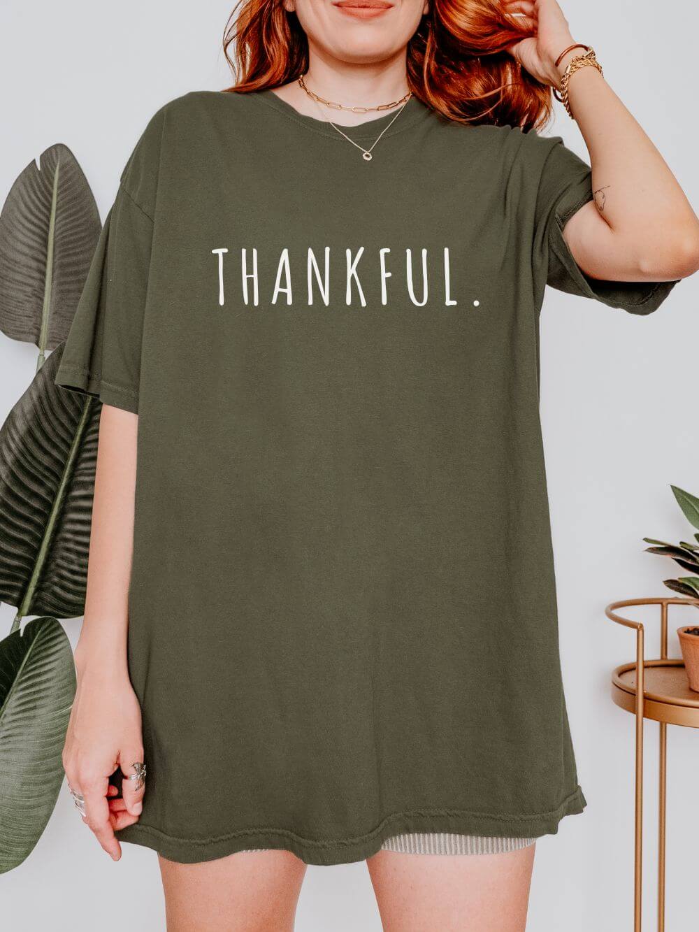 Thankful Period Holiday Tee Vintage Charm Unisex Fall Thanksgiving T-Shirt - Sydney So Sweet