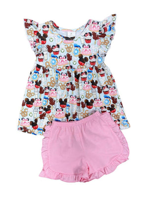 Theme Park Day Girls Summer Shorts Outfit - Sydney So Sweet