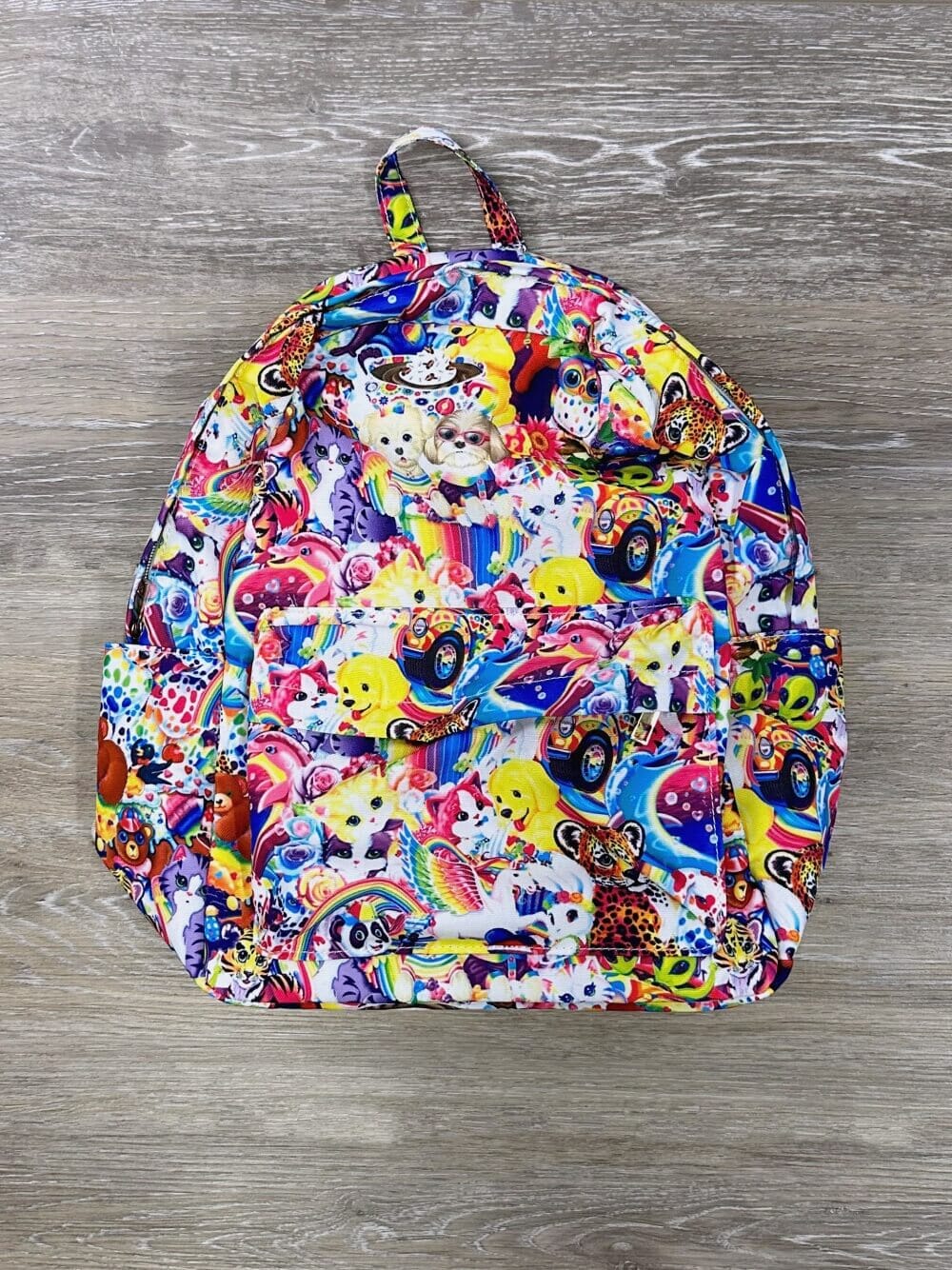 Throw Back Animals &amp; Rainbows Kids&#39; School Backpack - Sydney So Sweet