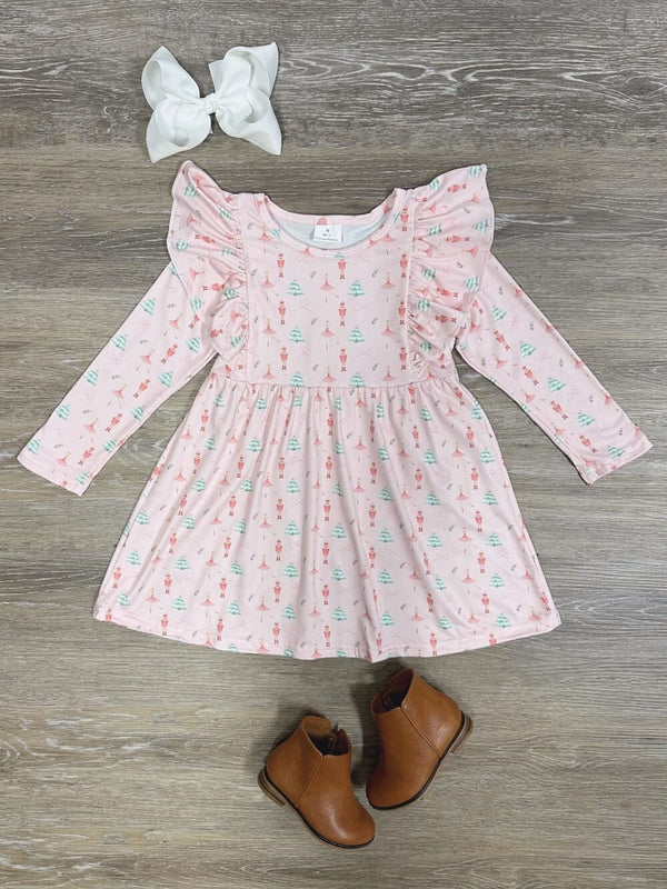 Tiny Nutcracker Dreams Girls Christmas Dress