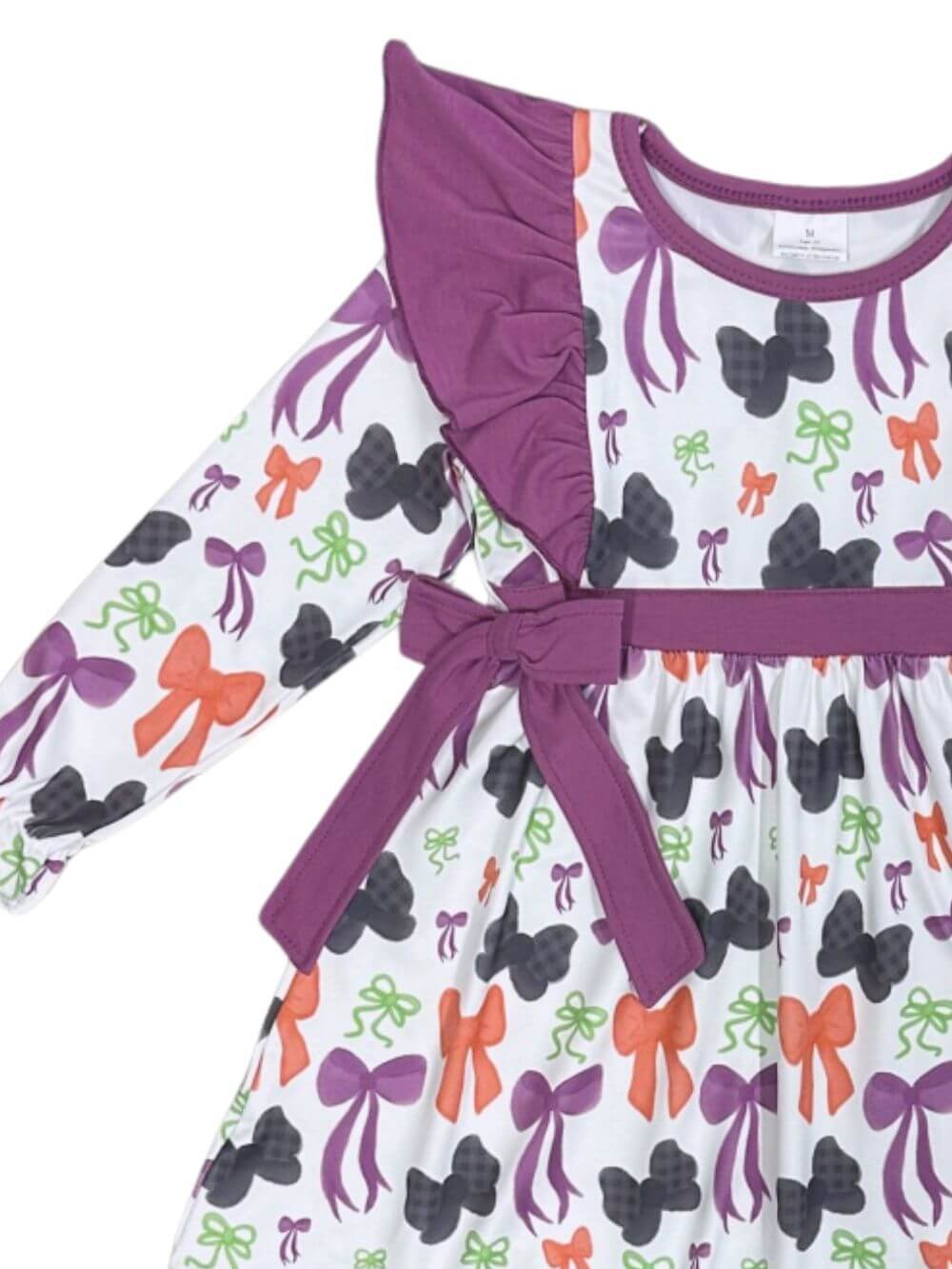 Trick or Twirl Girls Bow Detail Halloween Dress - Sydney So Sweet