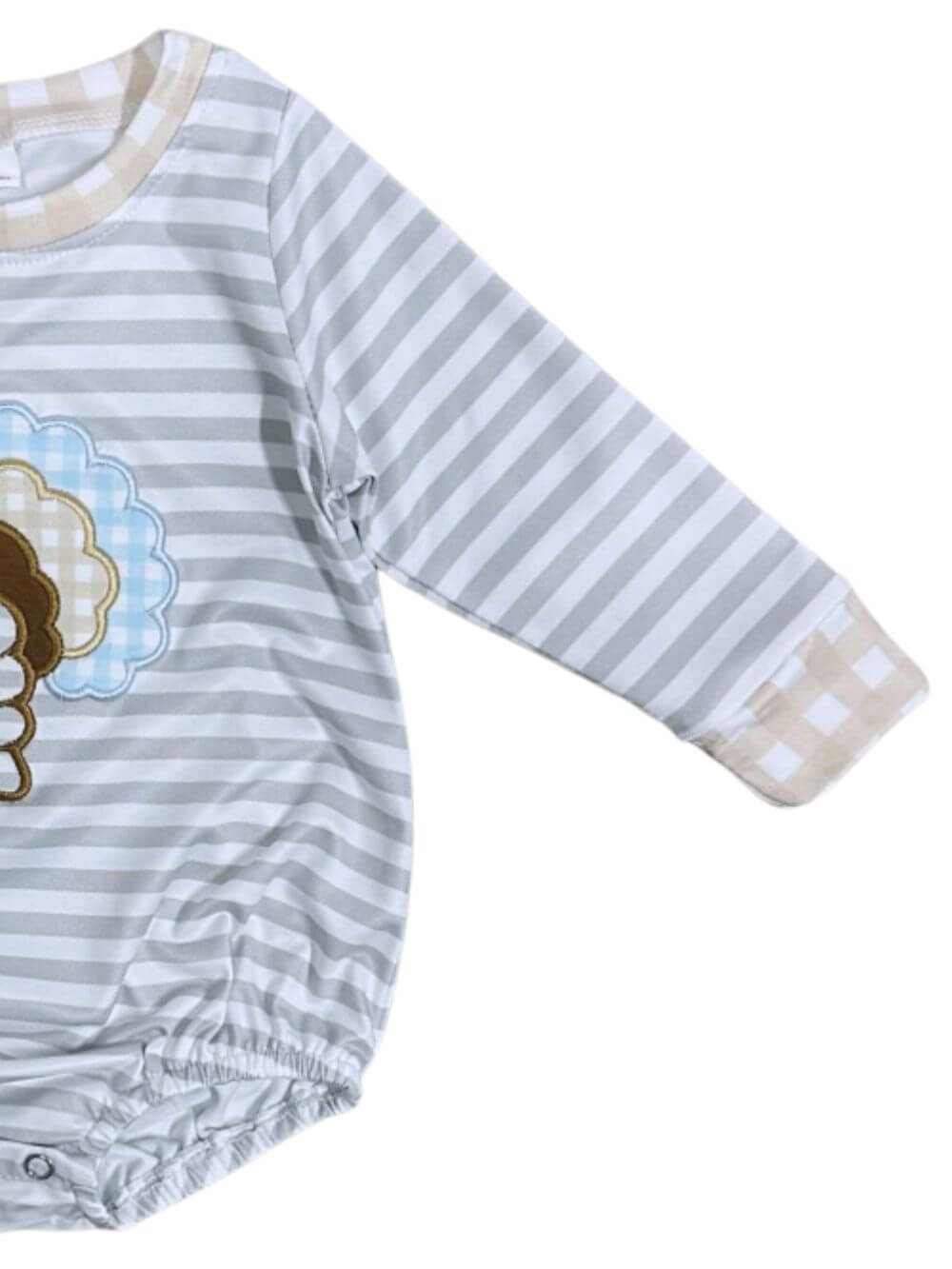 Turkey Snuggles Boys Thanksgiving Baby Bubble Romper - Sydney So Sweet