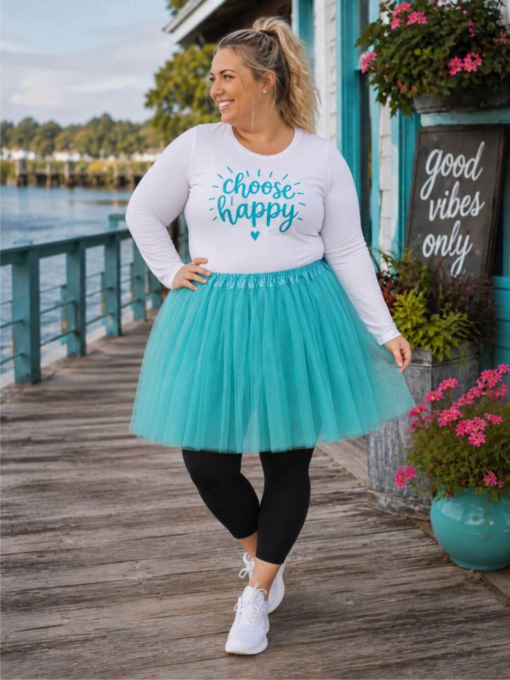 Turquoise Green Plus Size Adult Tutu Skirt - Women's Plus Size 3- Layer Basic Ballet Costume Dance Tutus