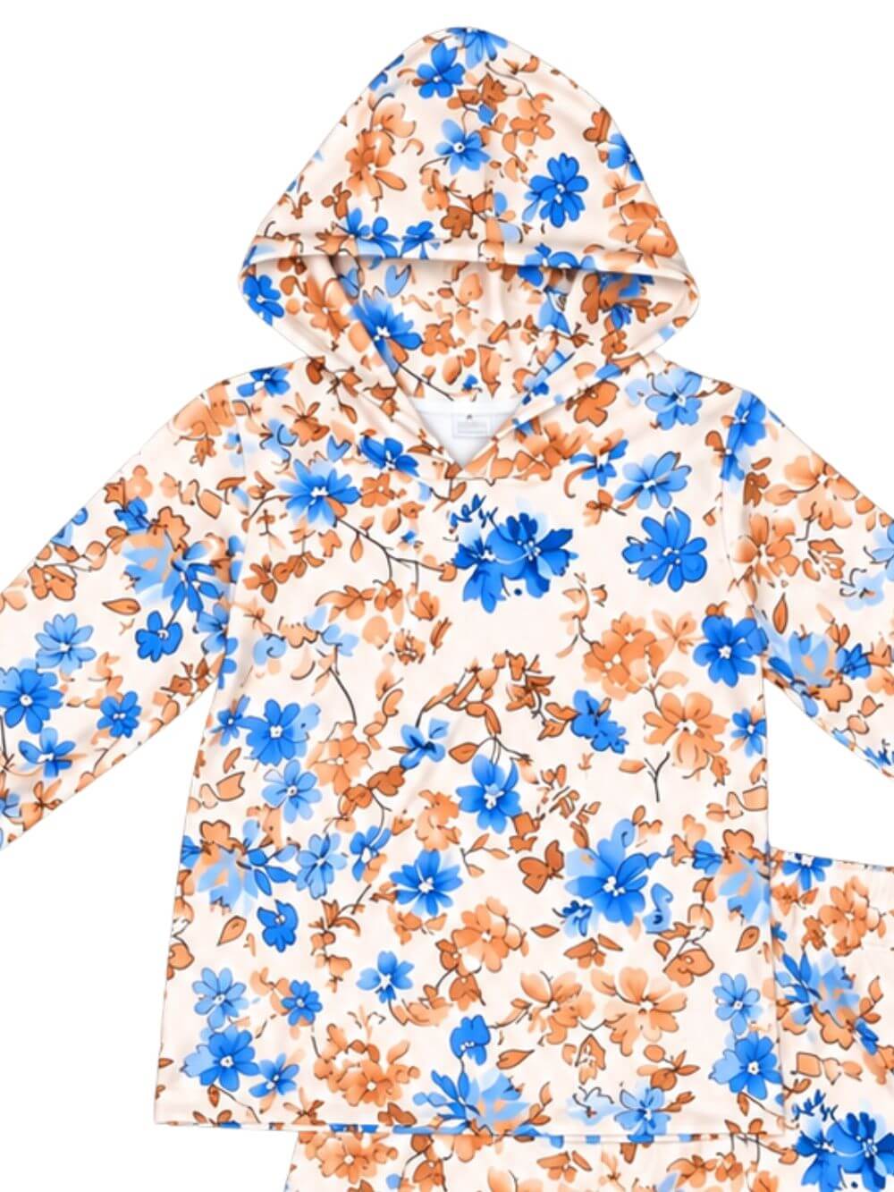Vintage Wildflower Girls Hoodie Matching Set