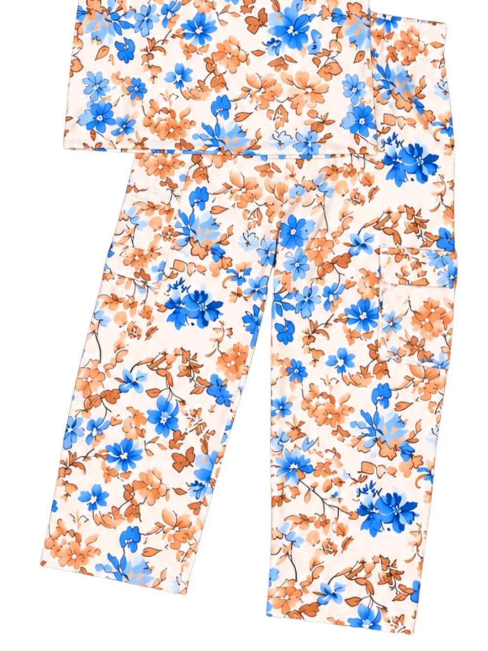 Vintage Wildflower Girls Hoodie Matching Set