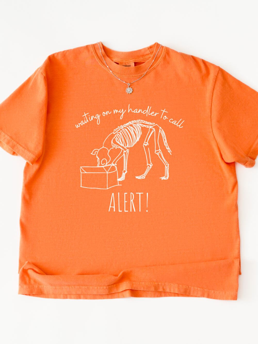 Waiting on My Handler Alert Scent Dog Sports Comfort Colors Unisex Dog Mom T-Shirt - Sydney So Sweet