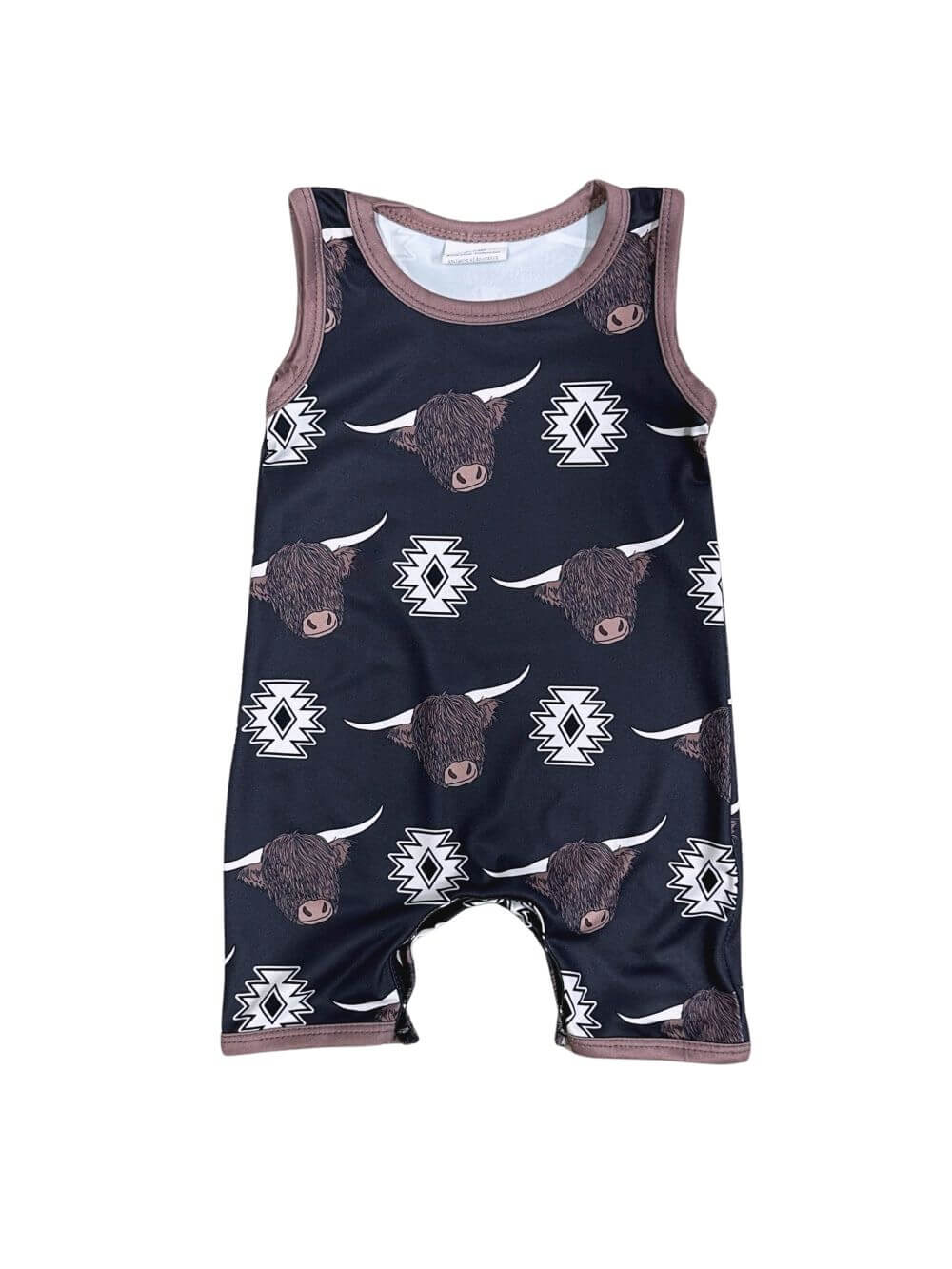 Wander Wild Boys Longhorn Baby Romper - Sydney So Sweet