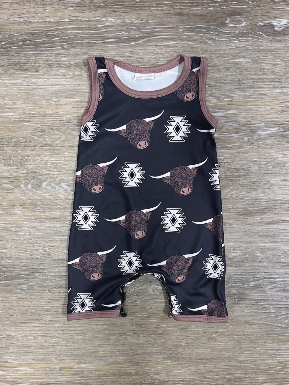 Wander Wild Boys Longhorn Baby Romper - Sydney So Sweet