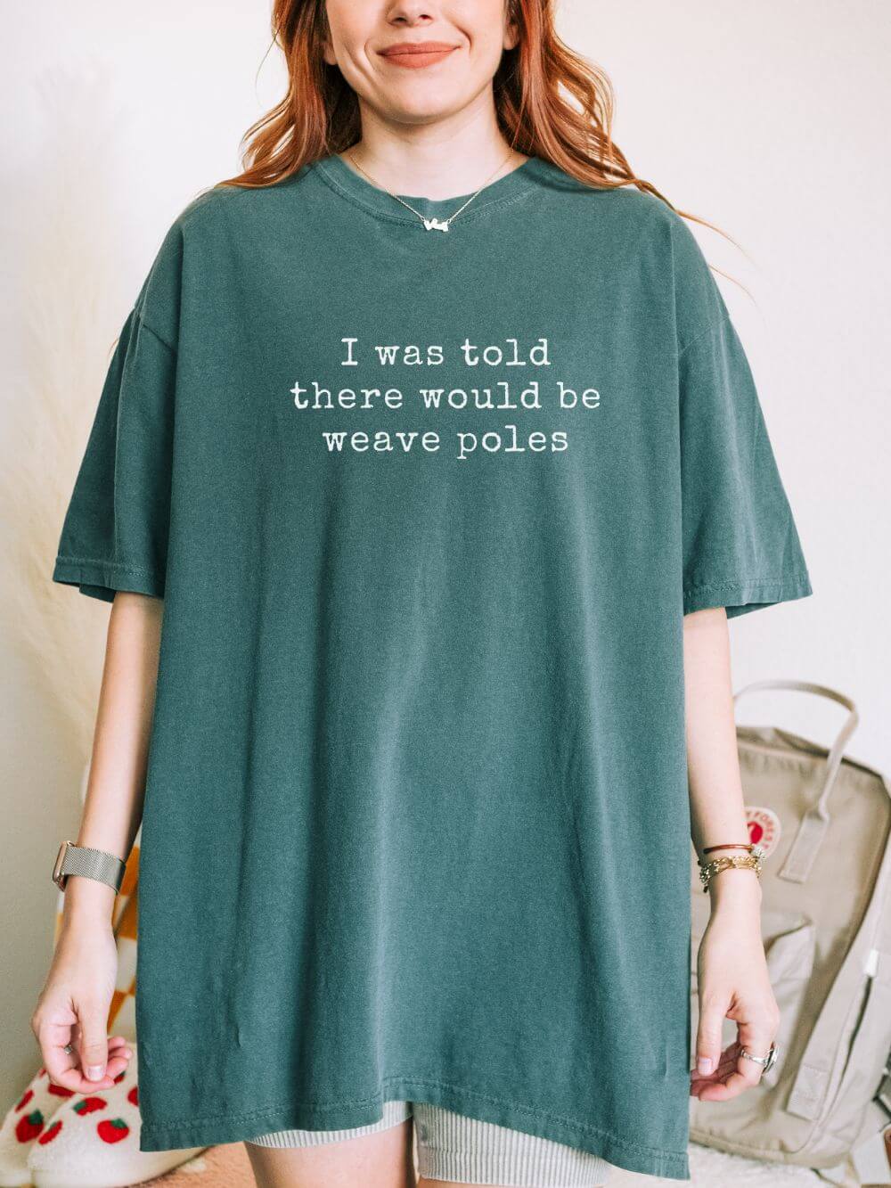 I Was Told There Would be Weave Poles Dog Agility Graphic T-Shirt Unisex Short Sleeve Tee - Sydney So Sweet