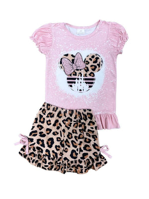 Where Dreams Come True Pink & Cheetah Girls Shorts Outfit - Sydney So Sweet