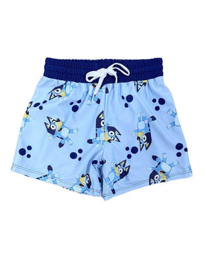 Blue Heeler Dog Boys Swim Trunks - Sydney So Sweet