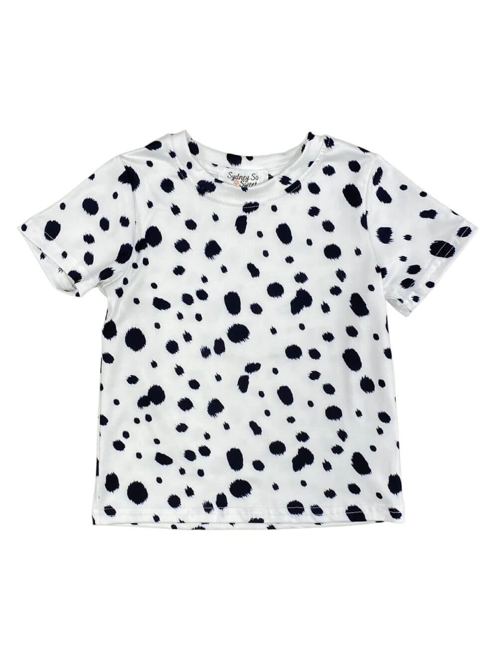 White & Black Dalmatian Costume T-Shirt for Boy or Girl 7