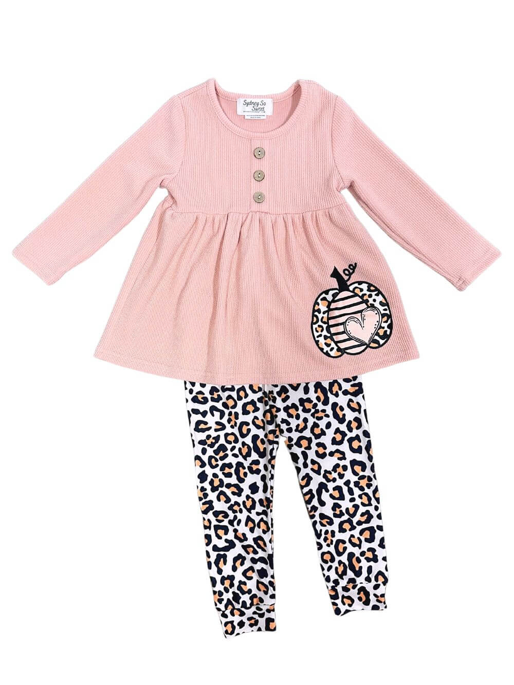 Wild Love for Pumpkins Tunic & Leggings Girls Outfit - Sydney So Sweet