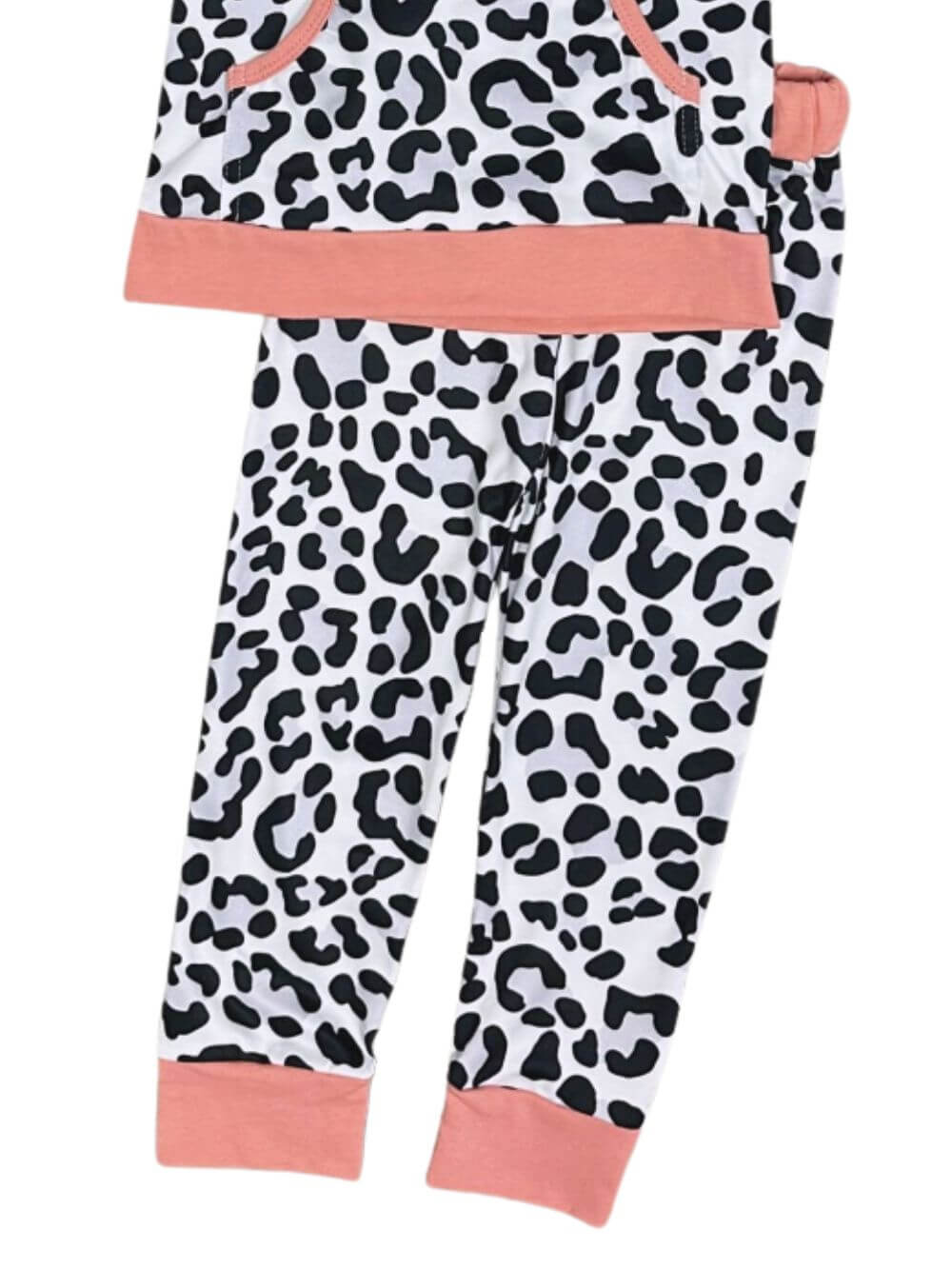 Wild & Cozy Girls Leopard Lounge Hoodie Outfit - Sydney So Sweet