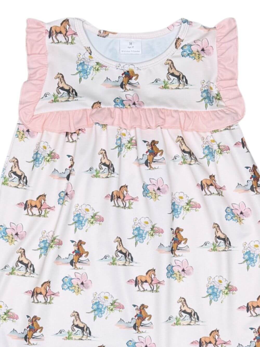 Wildflower Horse Ranch Girls Scalloped Dress