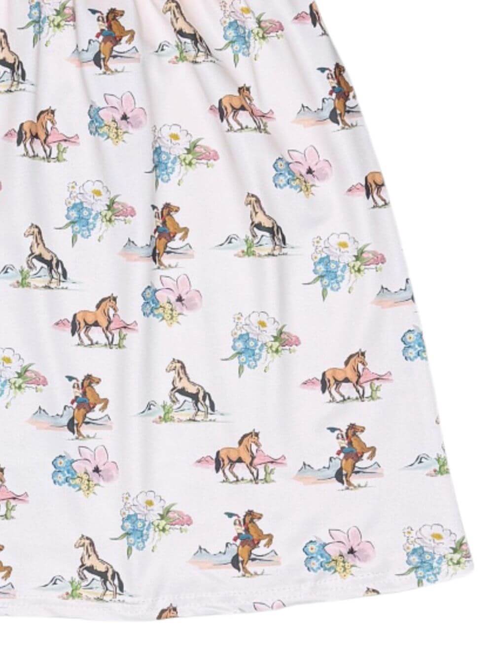 Wildflower Horse Ranch Girls Scalloped Dress