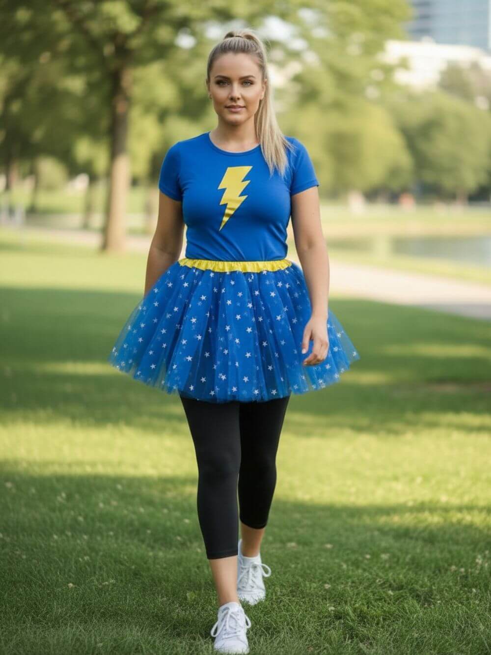 Wonder Star Hero Superhero Woman Tutu Skirt Costume for Girls, Women, Plus
