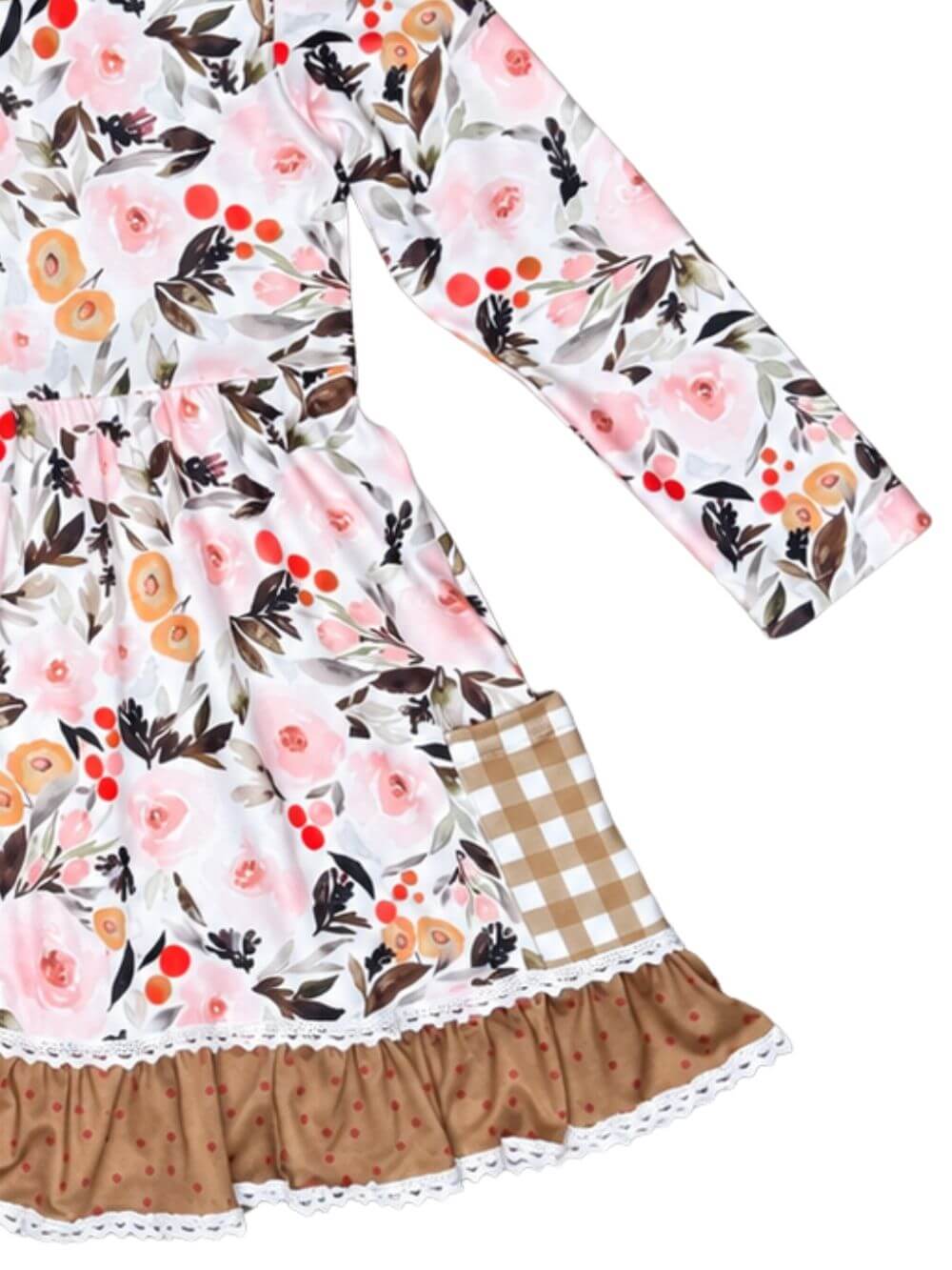 Woodland Garden Girls Fall Ruffle Dress