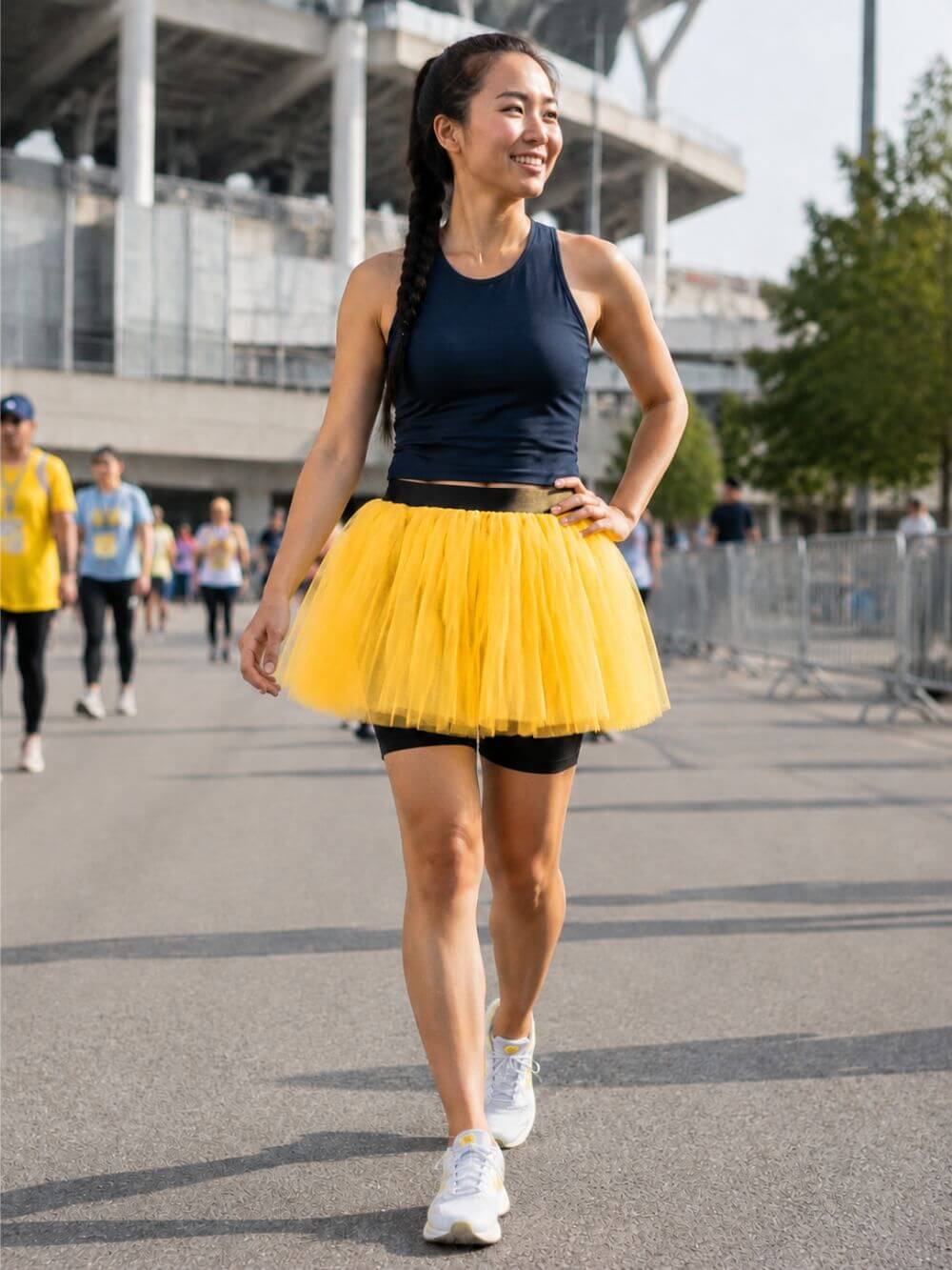 Yellow Adult Size Women's 5K Running Skirt Tutu Costume