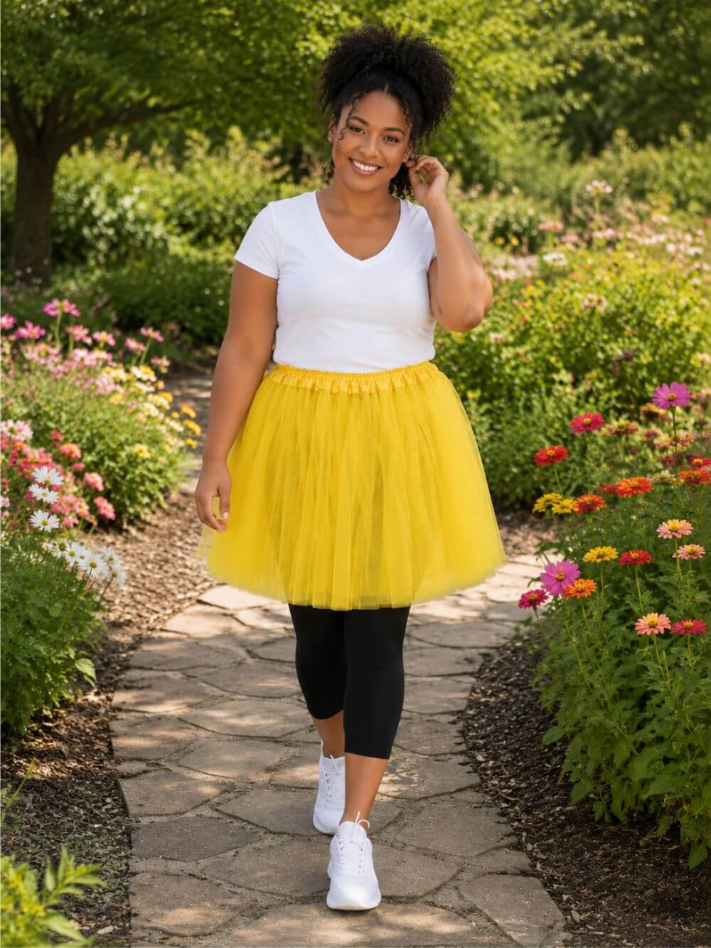 Yellow Plus Size Adult Tutu Skirt - Women's Plus Size 3- Layer Basic Ballet Costume Dance Tutus