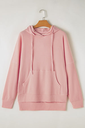 Waffle-Knit Long Sleeve Hoodie - Sydney So Sweet