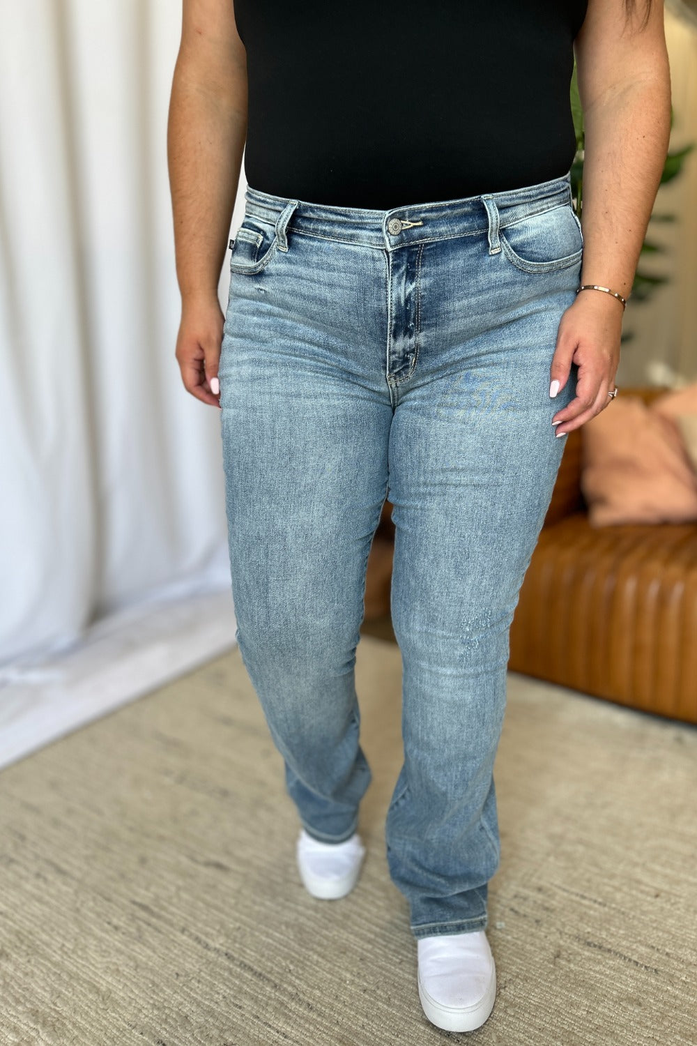 Judy Blue Full Size Medium Rise Bootcut Jeans - Sydney So Sweet