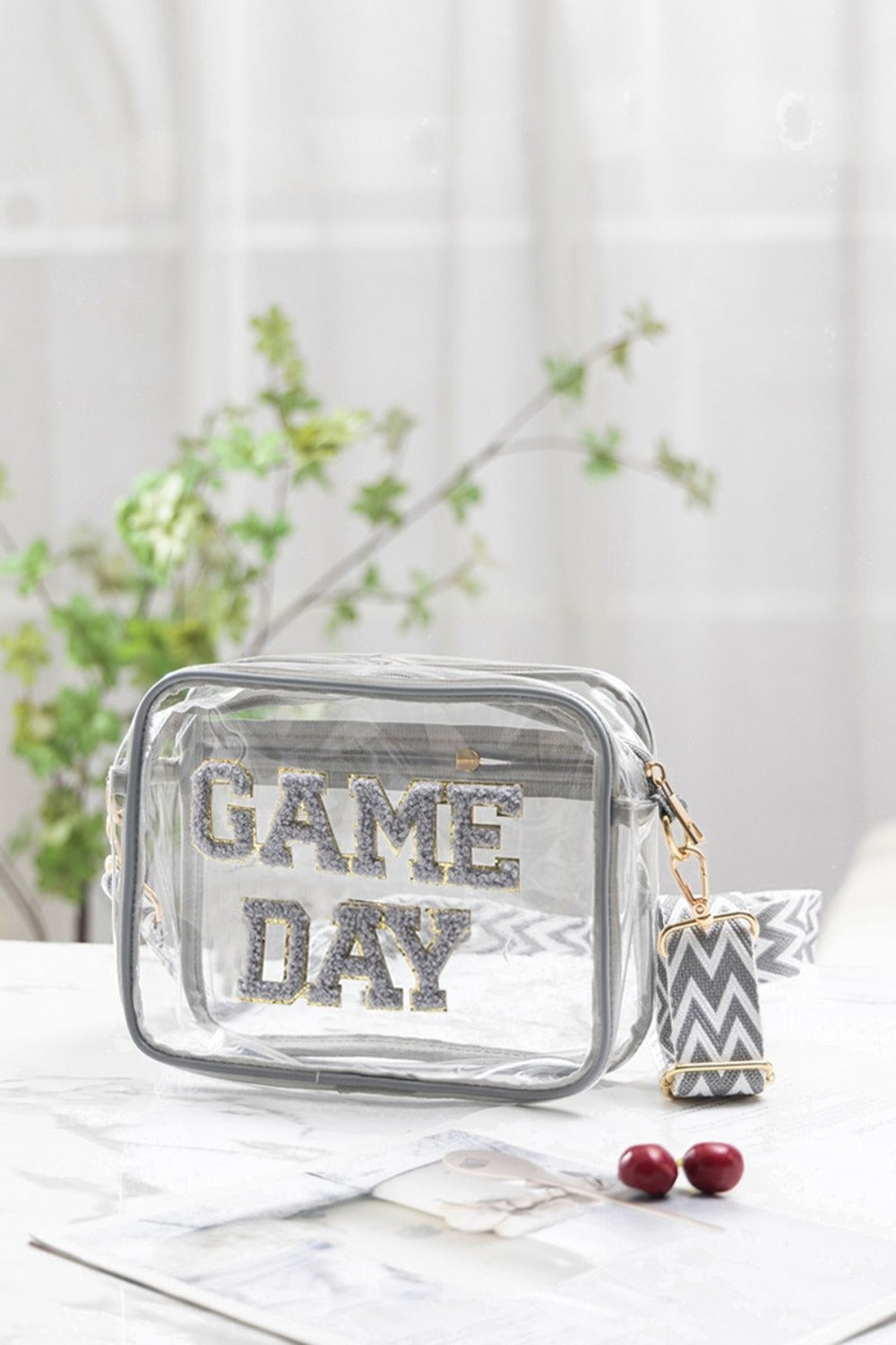 Zenana GAME DAY Stadium Approved Transparent Crossbody Bag - Sydney So Sweet