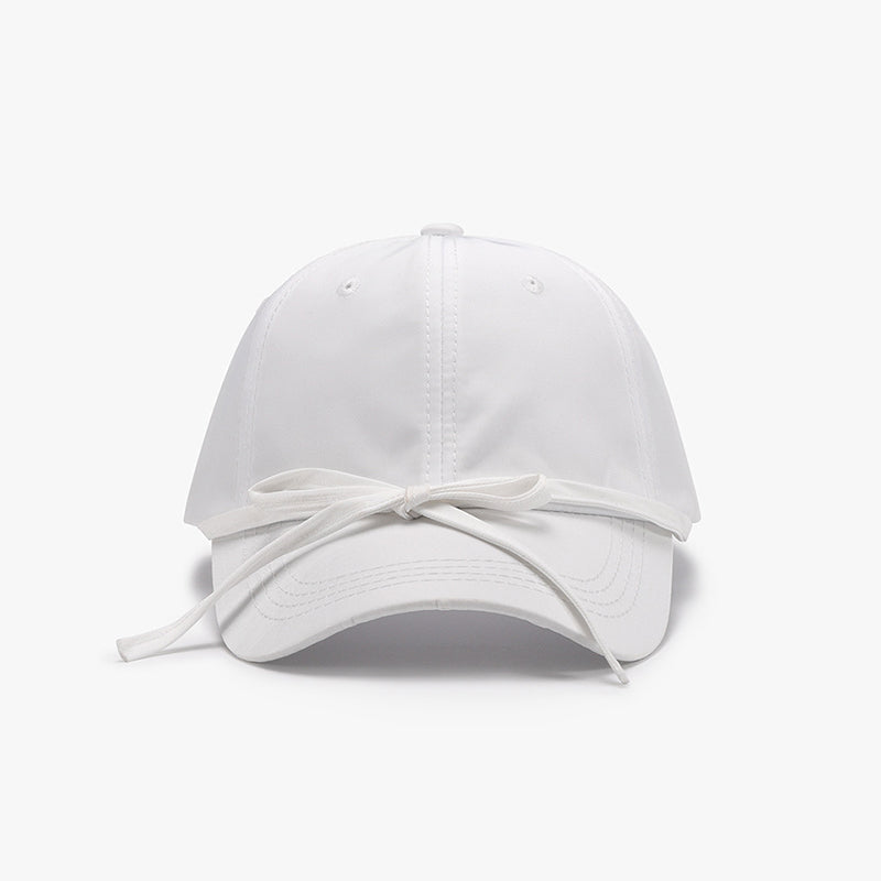 Tied Bow Cotton Baseball Cap - Sydney So Sweet