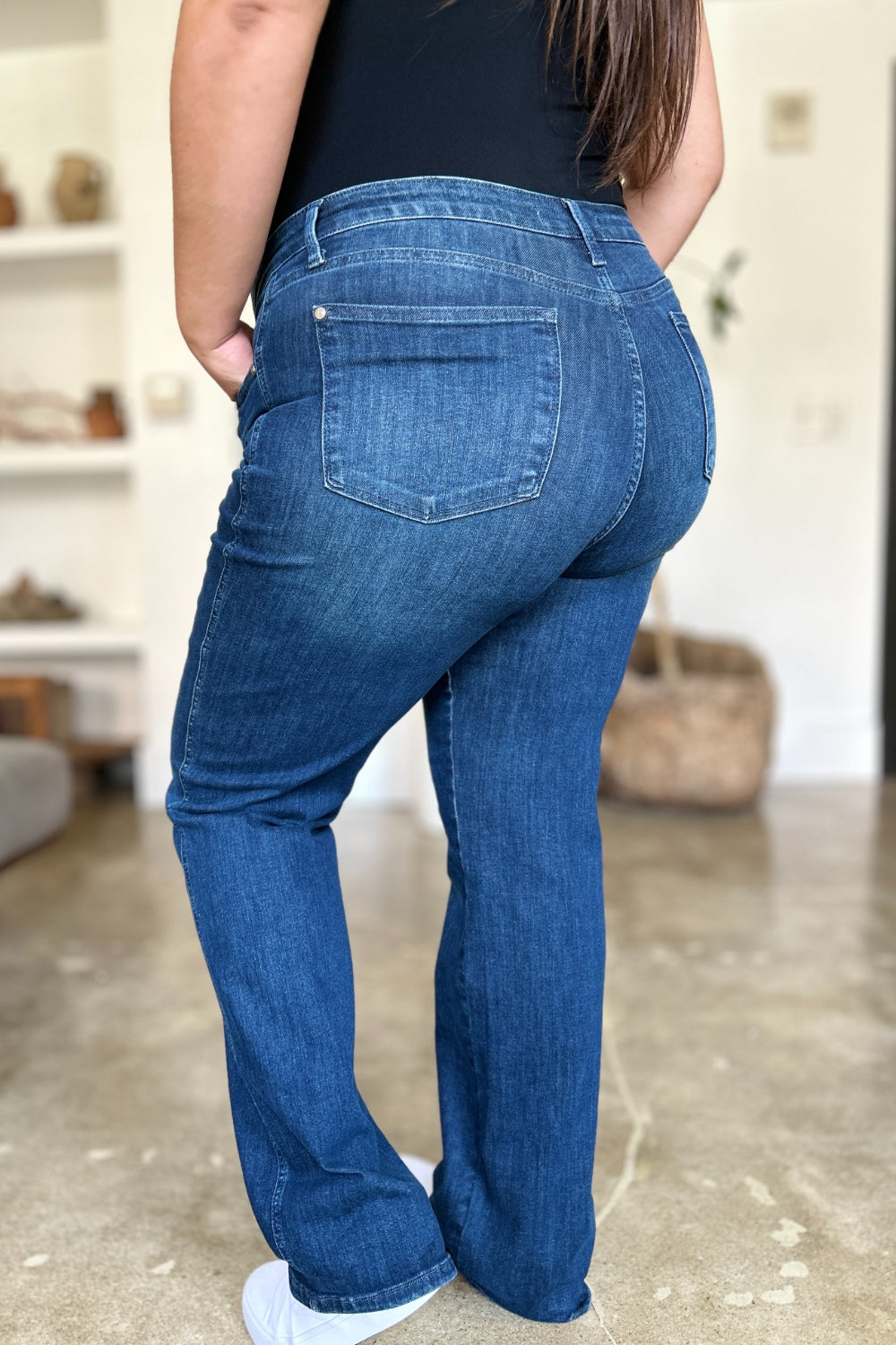 Judy Blue Full Size Tummy Control Straight Jeans - Sydney So Sweet